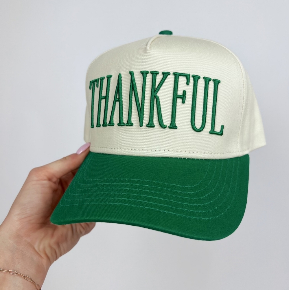 Thankful 3D Embroidered Hat